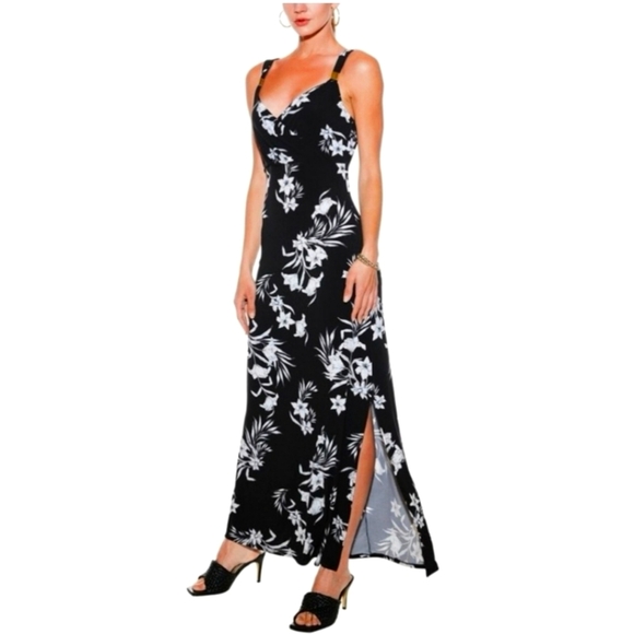 White House Black Market Dresses & Skirts - Black and White Floral Maxi Dress